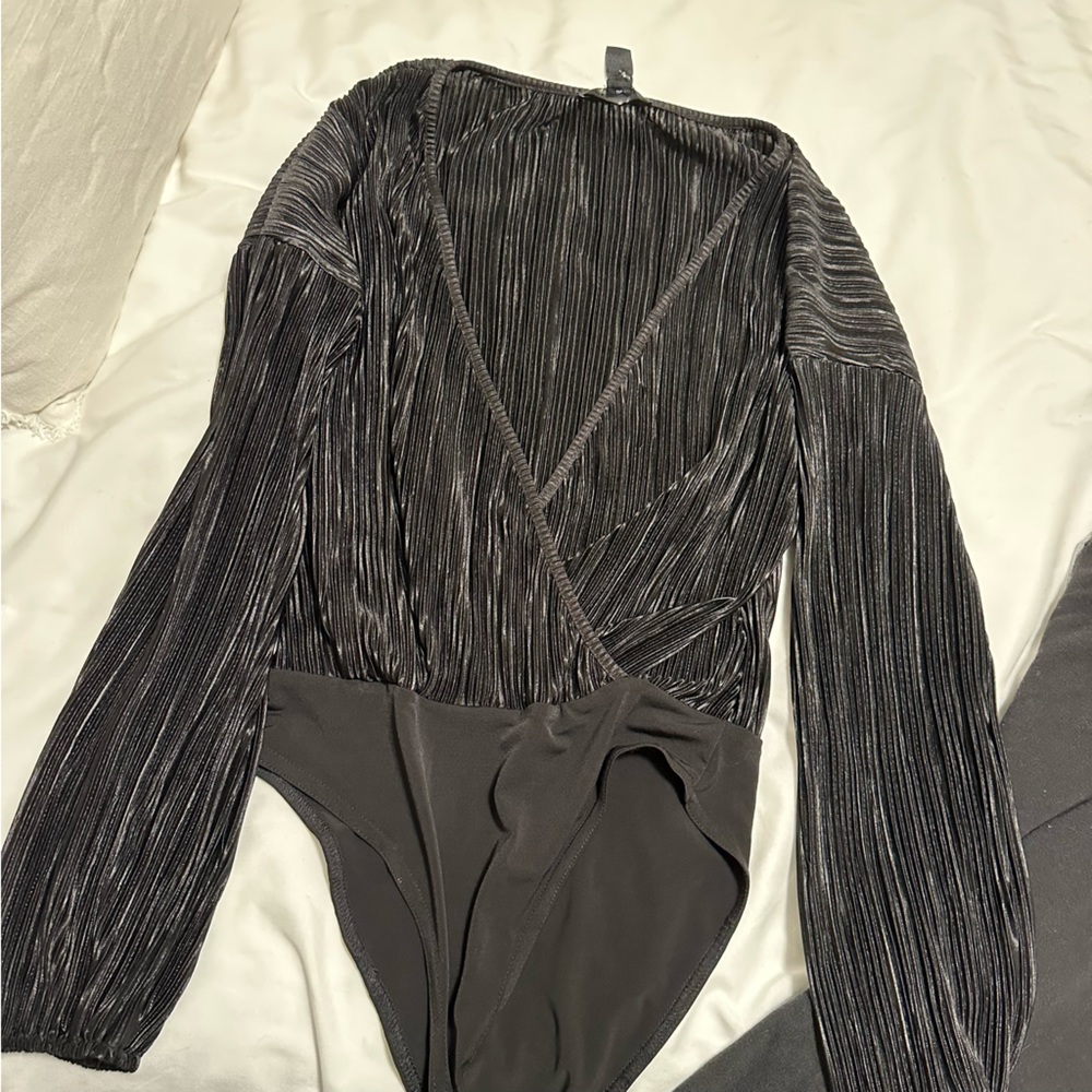 Plisse bodysuit